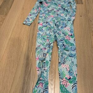 Lilly Pulitzer Girls 4T Tropical Print Pajama Set